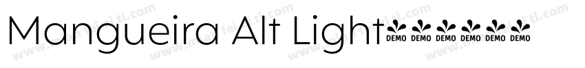 Mangueira Alt Light字体转换